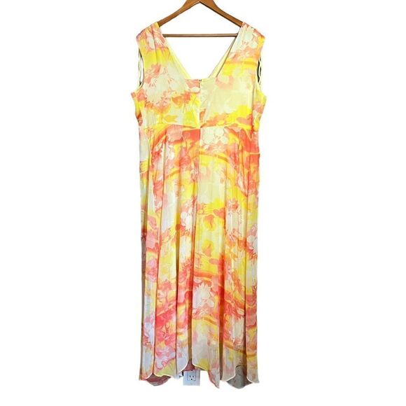 NWT! Lane Bryant v neck patterned maxi dress - Picture 8 of 15